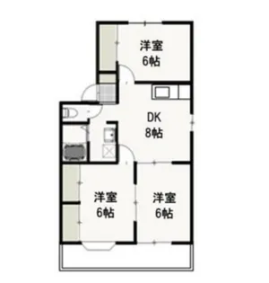 3DKの間取り画像