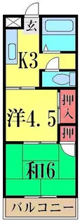 アビタシオン新柏【1階】の間取り