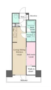 ウエリスアーバン大塚【2階】の間取り