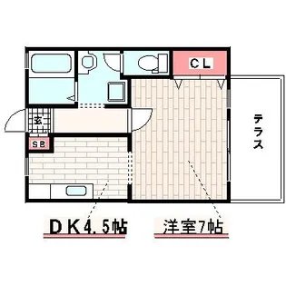 ヒルトップ【1階】の間取り