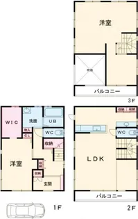 東京都江戸川区瑞江4【一戸建】の間取り