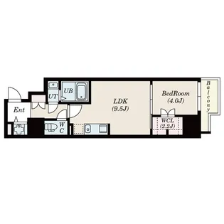 ドゥーエ南堀江【5階】の間取り