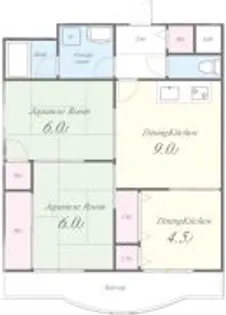 大阪府東大阪市箕輪2【マンション】の間取り