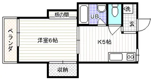 メゾン景風【2階】の間取り