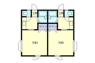 コスモヨネヤマハイツ【2階】の間取り