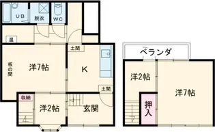 京都府京都市中京区壬生西大竹町【一戸建】の間取り