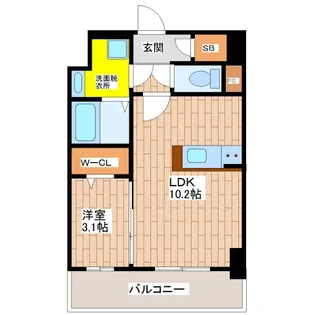 大阪府大阪市生野区林寺2【マンション】の間取り
