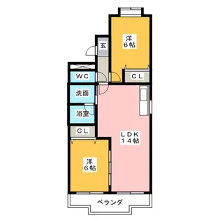 アンヒルズ東山【3階】の間取り