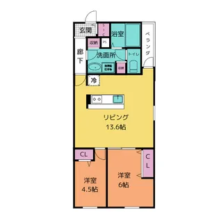RUSCELLO中小田井【3階】の間取り