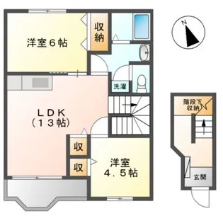 カーサ・ル・シェロ【2階】の間取り