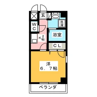 ロッククリスタル【2階】の間取り