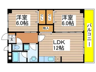 信和ハイツ【2階】の間取り
