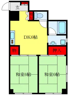 第一コーポムラハシ【3階】の間取り