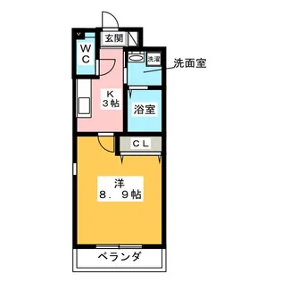 メゾンウエスト【1階】の間取り
