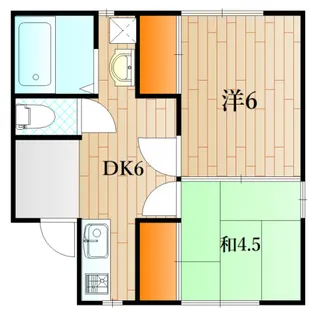 山口県下関市椋野町1【アパート】の間取り