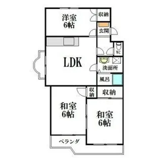 ファミールTOSHI【2階】の間取り