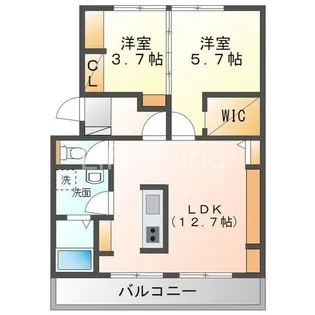 天神マンション【3階】の間取り