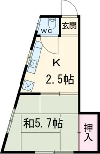 中山コーポ【3階】の間取り