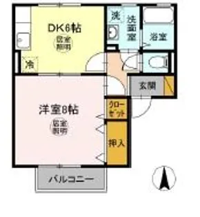 カーサときわ B棟【1階】の間取り