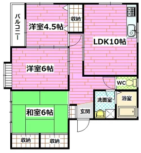 レジデンスせせらぎ【2階】の間取り