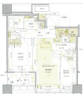 白金ザ スカイ【31階】の間取り