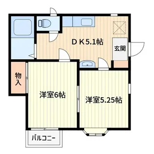 ビクトリアハイツ【2階】の間取り
