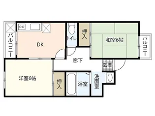 AnPalace庚午北【3階】の間取り