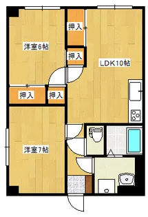望月ハイツ【4階】の間取り