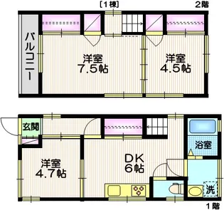 ピュアハウス1号棟の間取り