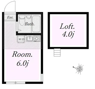 ユナイト衣笠モニカベルッチ【2階】の間取り