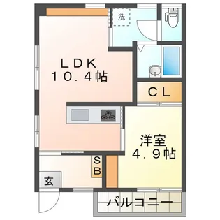ベルハイツ【1階】の間取り