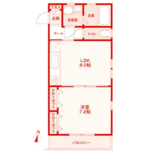 湘南マナーハウス5【1階】の間取り