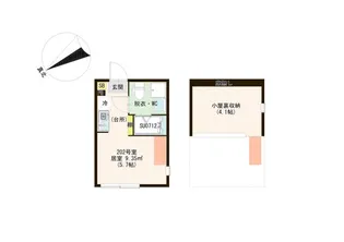 東京都江戸川区篠崎町2【アパート】の間取り