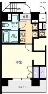 プラティーク日本橋水天宮【4階】の間取り
