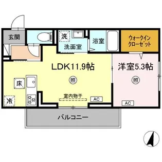 ロイヤルタウン日の出【1階】の間取り