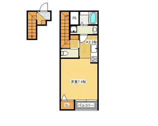 プルミエ仙杜【2階】の間取り
