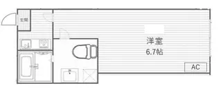 1Kの間取り画像