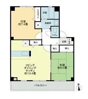 福岡県久留米市善導寺町飯田【アパート】の間取り
