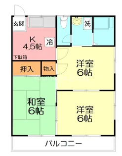 ハマハイツ【2階】の間取り