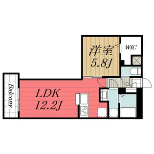 千葉県千葉市中央区新田町【マンション】の間取り