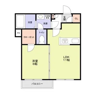 グランシャリオ壱番館【3階】の間取り