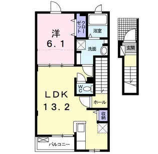 プレステージ6番館【2階】の間取り