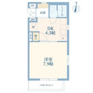 東京都港区白金台2【マンション】の間取り