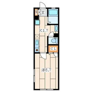 ハイムかわせみ【1階】の間取り