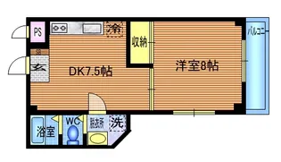 サンパレス第2牟礼【2階】の間取り