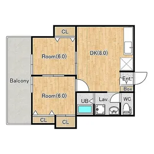 ジーライズ伊勢原石田1【1階】の間取り