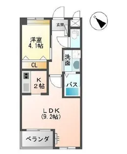 イーストヒル【2階】の間取り