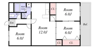 ハイムアゼーリア【7階】の間取り