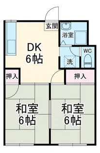 クレセント山下A【2階】の間取り