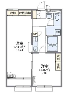 レオパレス柳澤【2階】の間取り